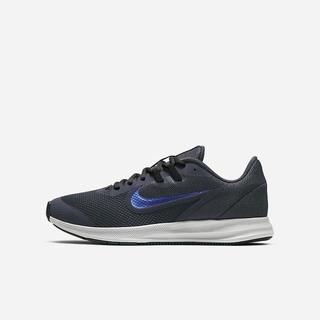 Adidasi Alergare Nike Downshifter 9 Fete Negrii Gri Albastri | HAVO-24637